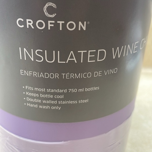 Crofton Insulated Double Wall Stainless Steel Purple Wine Chiller NEW - Picture 3 of 9
